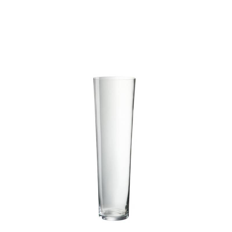 J-Line - Vase en verre transparent 18x18x60cm - J-Line