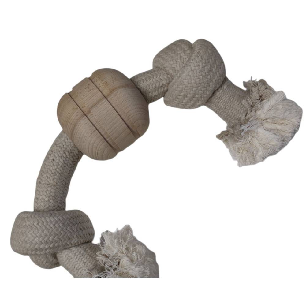 Corde Wild Mix Giant 2 nœuds, taille ø 3 cm x 40 cm, jeux pour chien. - Imagen 2