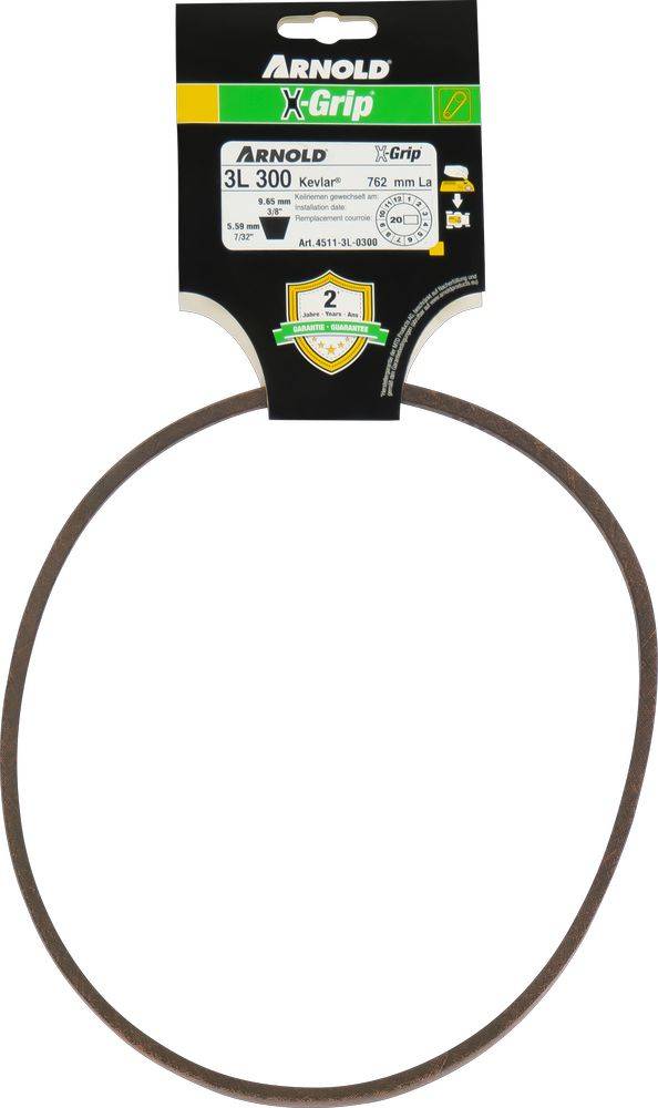 Arnold - Courroie trapézoïdale X-Grip V de type 3L300 Arnold - Imagen 1