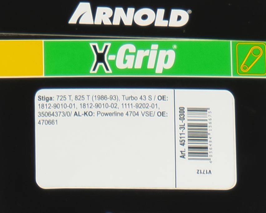 Arnold - Courroie trapézoïdale X-Grip V de type 3L300 Arnold - Imagen 3