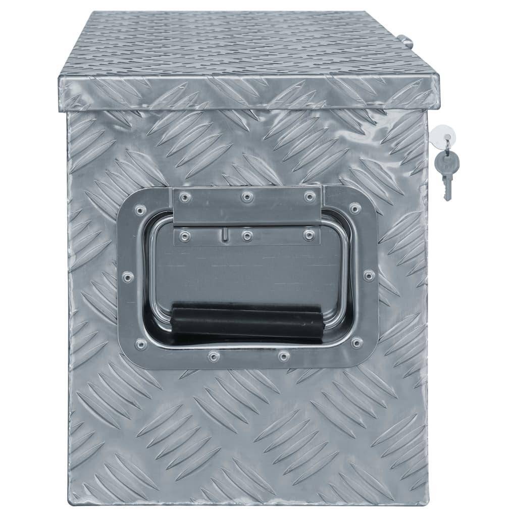 Helloshop26 - Boîte en aluminium 80,5 x 22 x 22 cm argenté - Imagen 2
