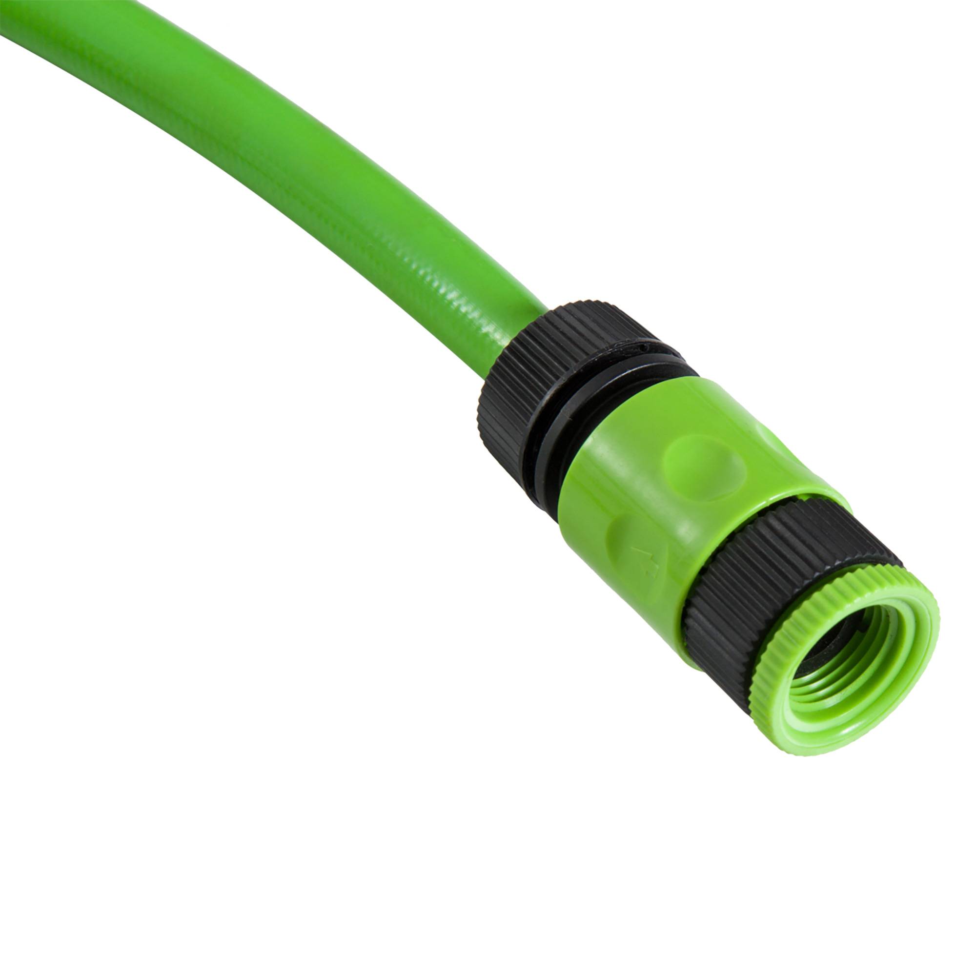 ComfortXL - Dévidoir mural automatique en PVC et PP vert avec tuyau d'arrosage 20 m pivotant à 180° pour jardin et terrasse - Image 9