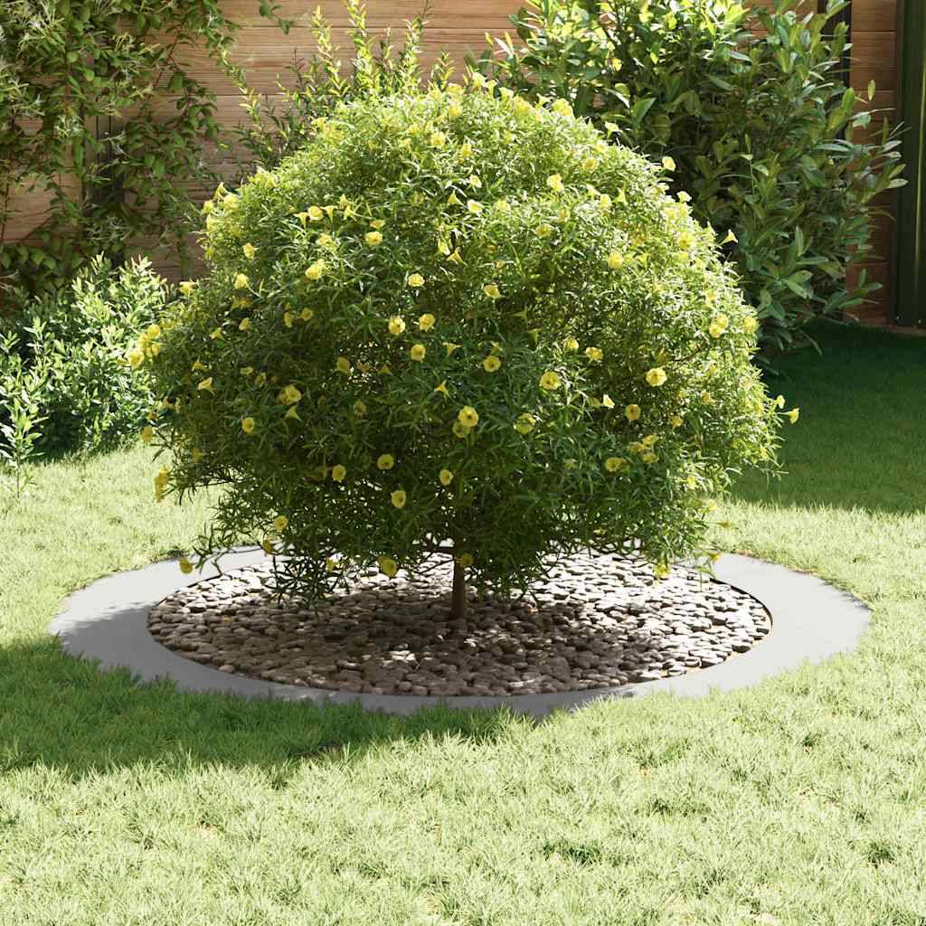 Grand Anneau d'Arbre Acier Protection Jardin Extérieur Ø120 cm Blanc - ComfortXL Outdoor Living - Image 3