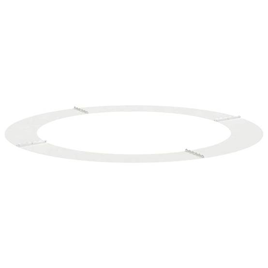 Grand Anneau d'Arbre Acier Protection Jardin Extérieur Ø120 cm Blanc - ComfortXL Outdoor Living - Image 4