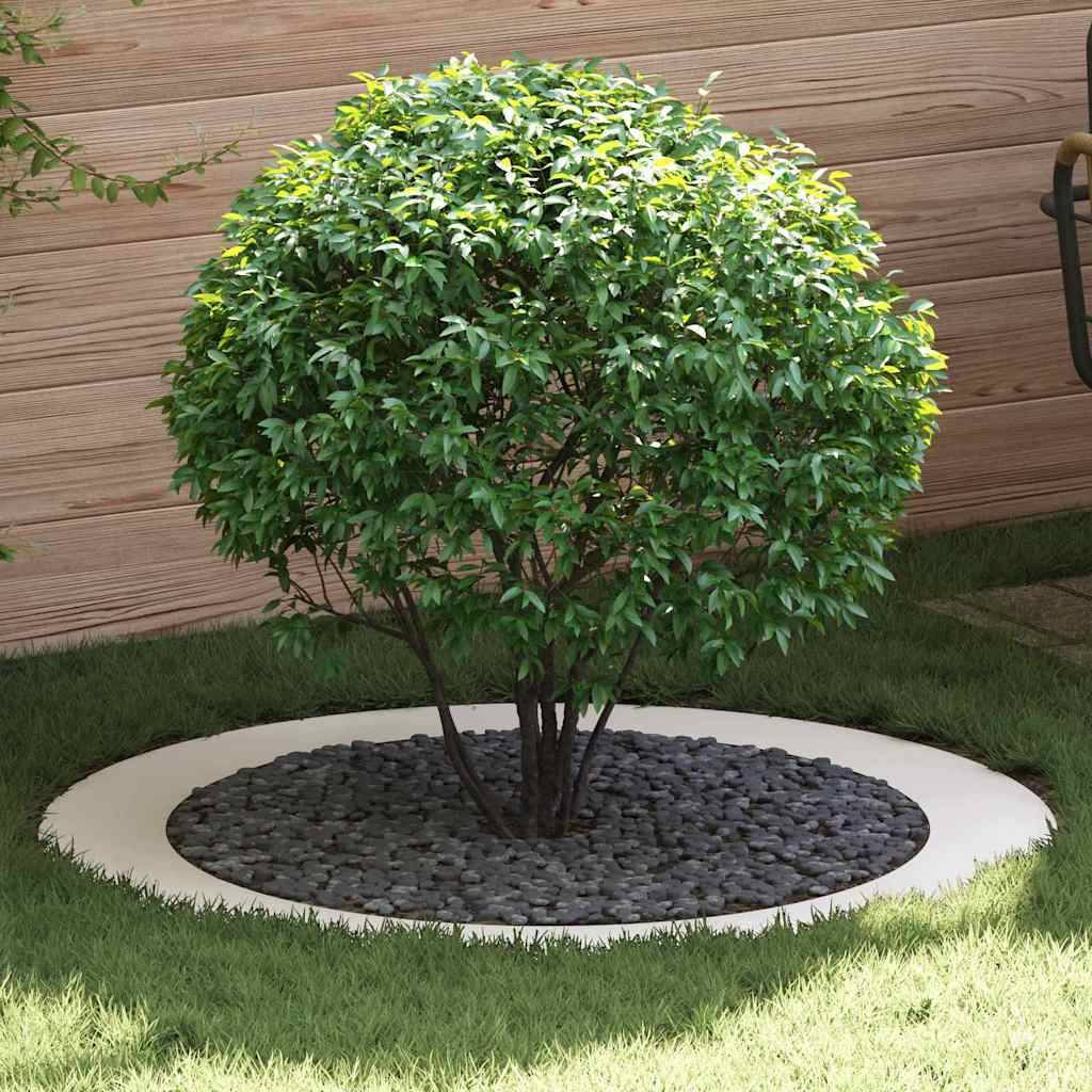 Grand Anneau d'Arbre Acier Protection Jardin Extérieur Ø120 cm Blanc - ComfortXL Outdoor Living - Image 1