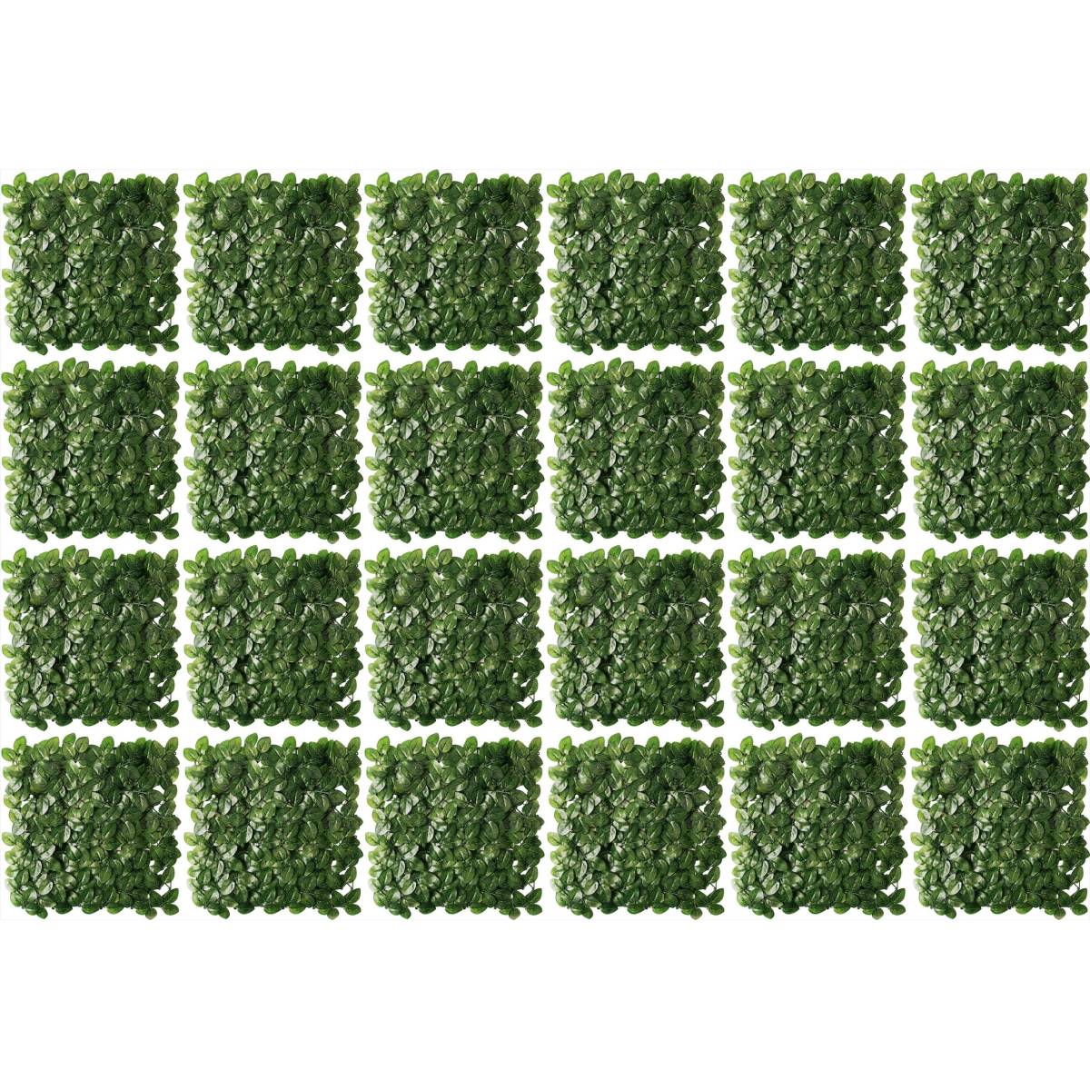 Plaques clipsables de feuillage artificiel 6m² (Lot de 24) Rosier veiné - Imagen 1