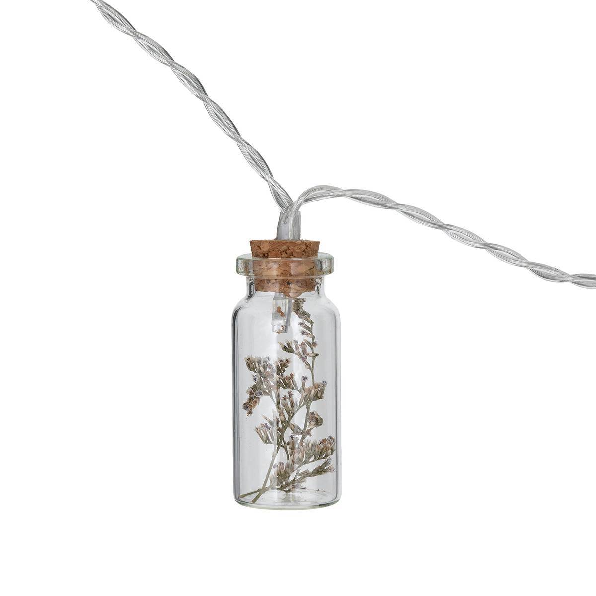 Atmosphera - Guirlande "Fleur" LED 10 fleurs pile beige L165cm - Atmosphera Créateur d'intérieur - Image 4