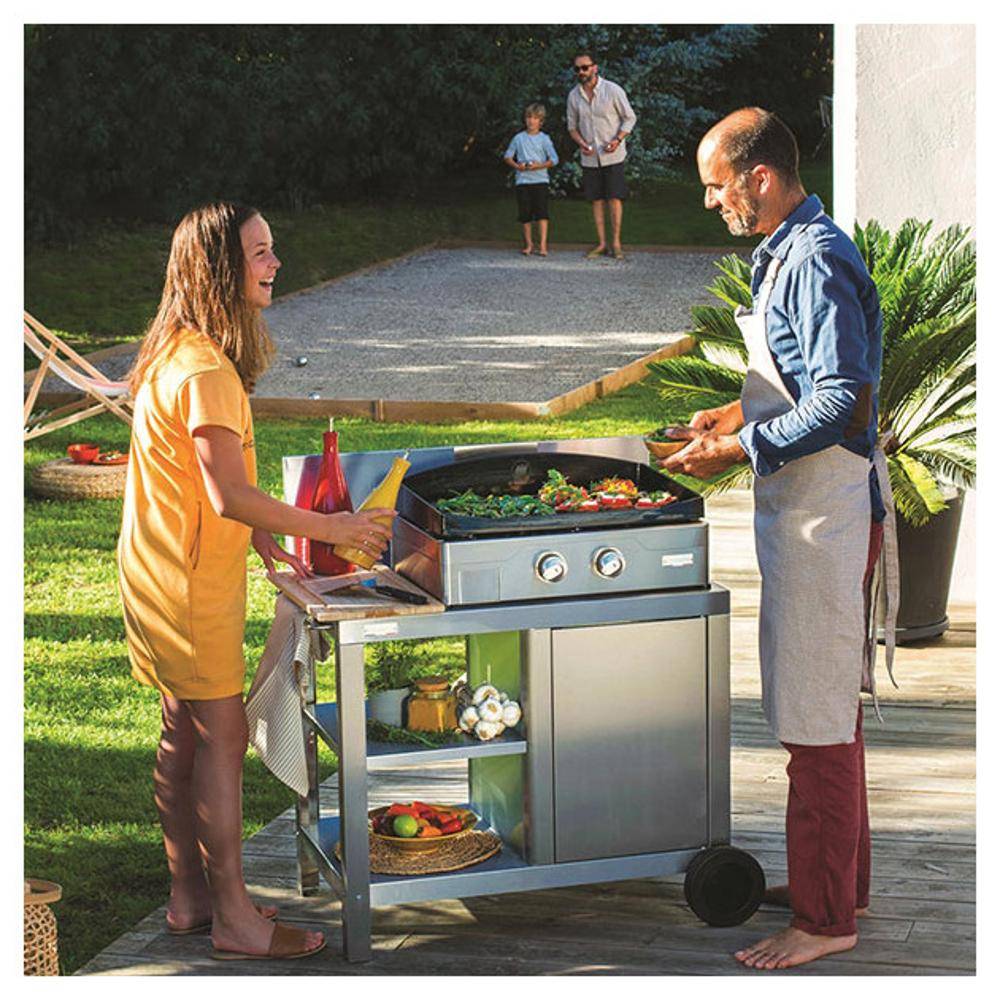 Le Marquier - Plancha gaz Le Marquier Signature Allure 260 inox 2 brûleurs 60 x 40 - Image 2