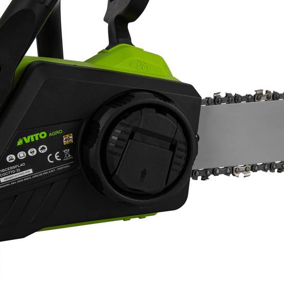 Tronçonneuse sans fil 40V Guide Oregon Lame 35 cm brushless Sans Batterie ni chargeur VITO - Image 7
