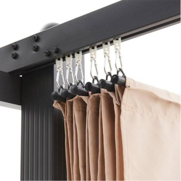Pergola en aluminium CORDOBA - Beige - 3 x 3 m - Image 5