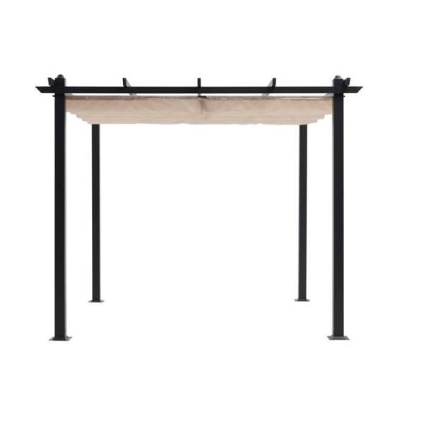 Pergola en aluminium CORDOBA - Beige - 3 x 3 m - Image 3
