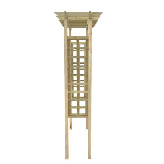 Maison Chic - Arche de jardin - Jardinière - Treillis de Jardin pour rosiers 150 x 60 x 204 cm bois imprégné MI6 - Image 4