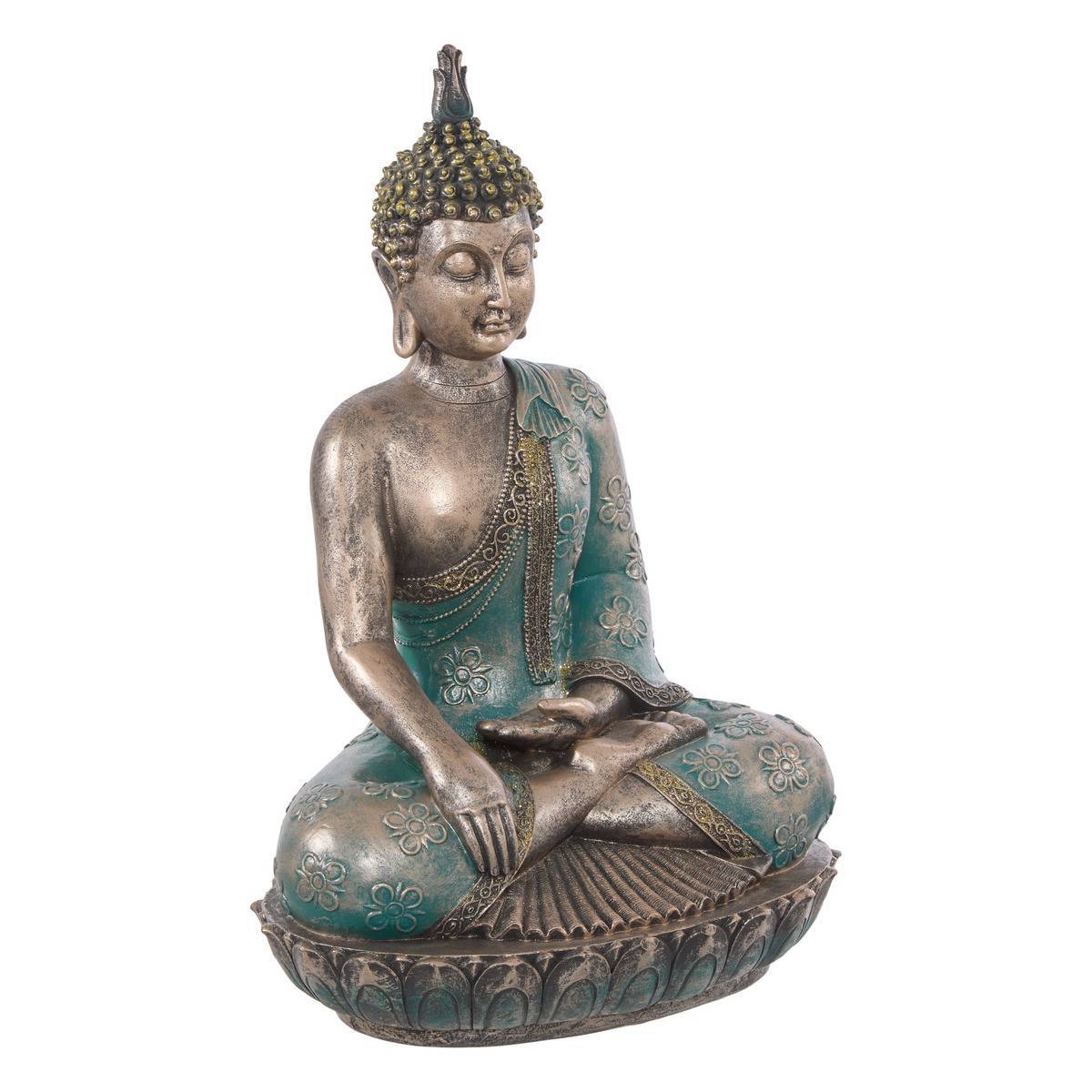 Atmosphera - Bouddha assis Anju H.43,5cm résine - Atmosphera Créateur d'intérieur - Imagen 1