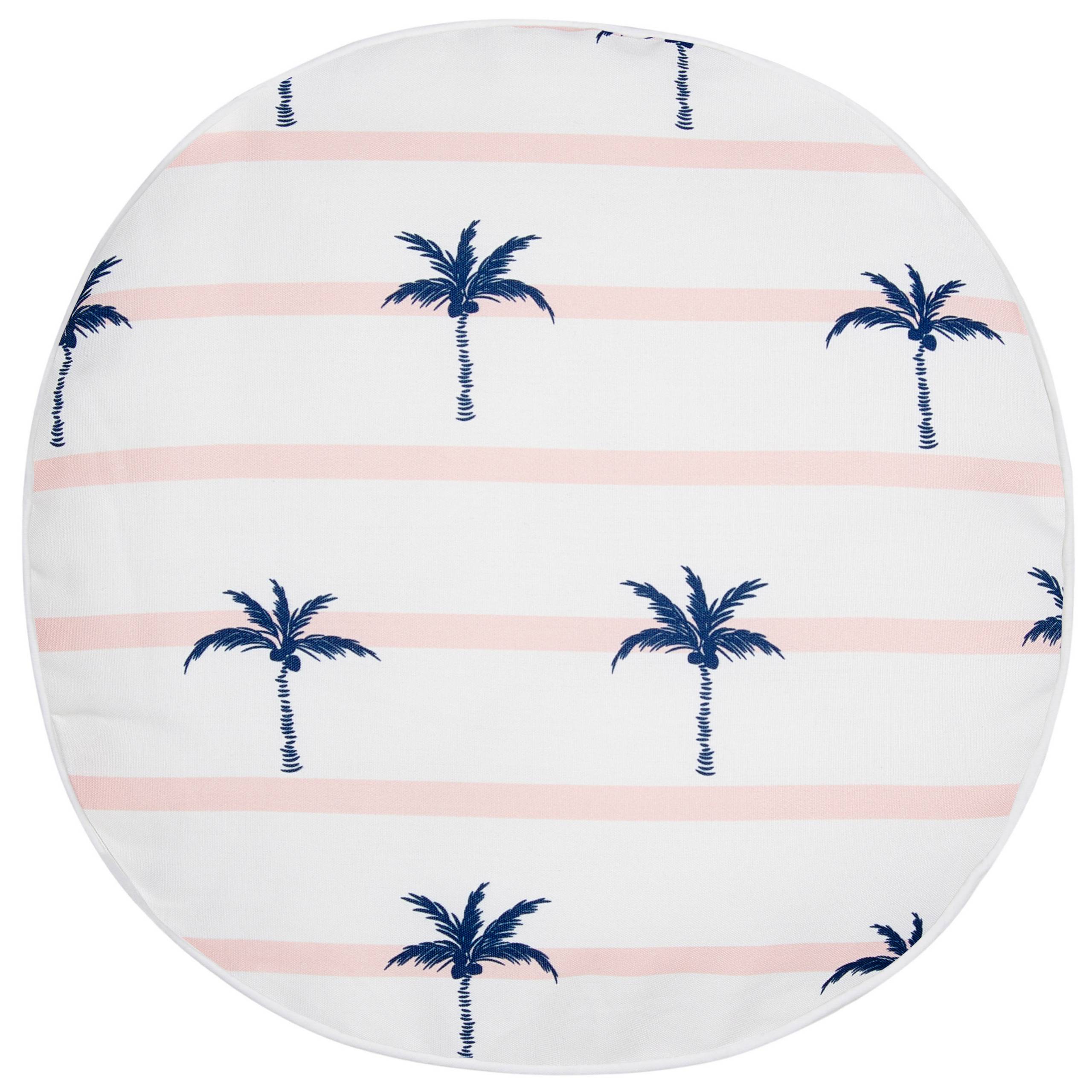 Beliani - 2 Coussins Décoratifs de Jardin Tissu Blanc à Motif de Palmiers 40 x 40 cm Très Confortable pour l'Extérieur ou Intérieur Housses Amovibles - Imagen 4
