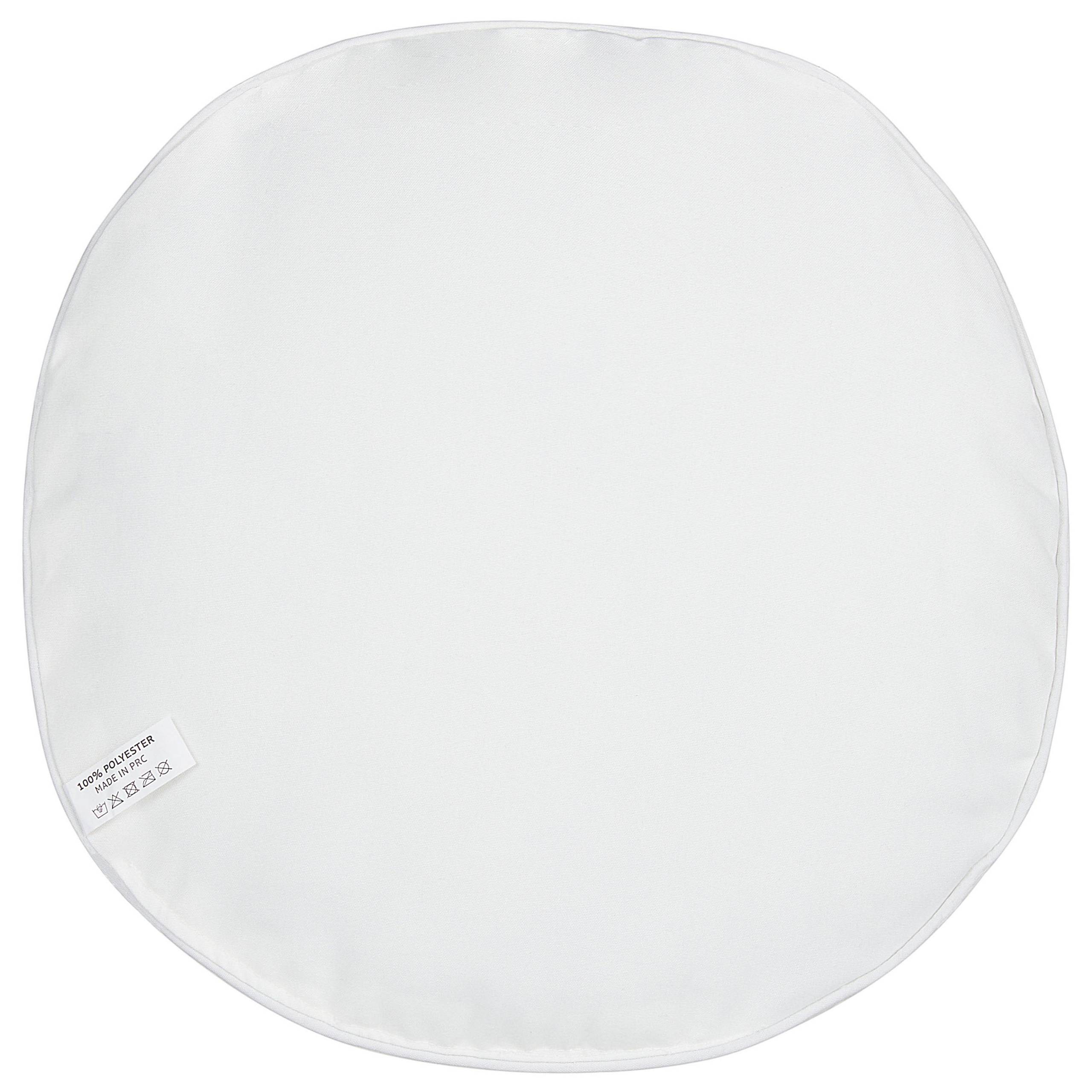 Beliani - 2 Coussins Décoratifs de Jardin Tissu Blanc à Motif de Palmiers 40 x 40 cm Très Confortable pour l'Extérieur ou Intérieur Housses Amovibles - Imagen 5