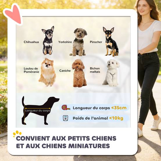 Poussette pour Chien 4 Roues, Chariot Pliable avec Auvent Réglable, Panier de Rangement, 77x44x102cm, Gris - Image 6