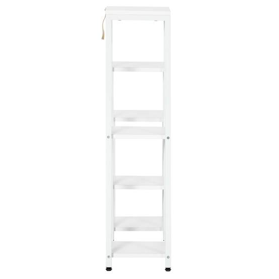 Porte-plantes 7 niveaux bois et acier avec dispositif anti-basculement blanc 65x23x94cm - ComfortXL Outdoor Living - Image 10