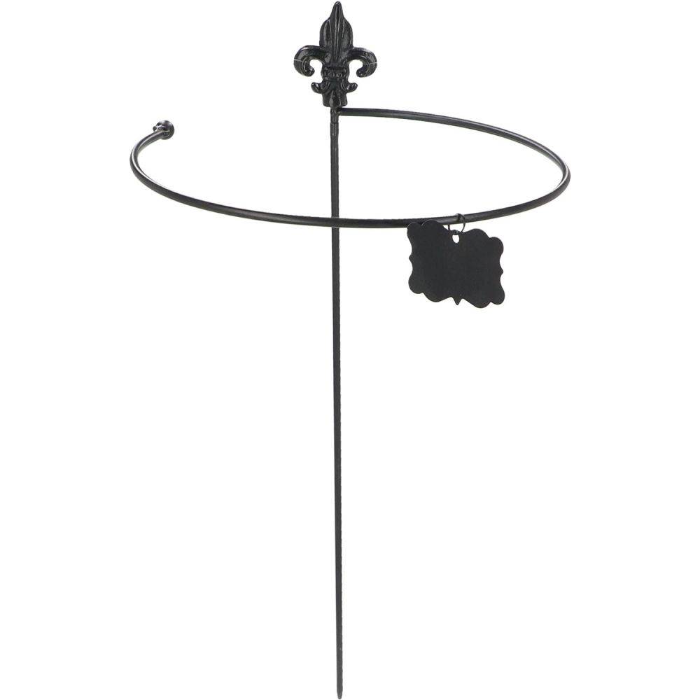 Esschert Design - Tuteur à plantes rond en acier fleurs de lys (Lot de 2) Esschert's Garden - Imagen 2