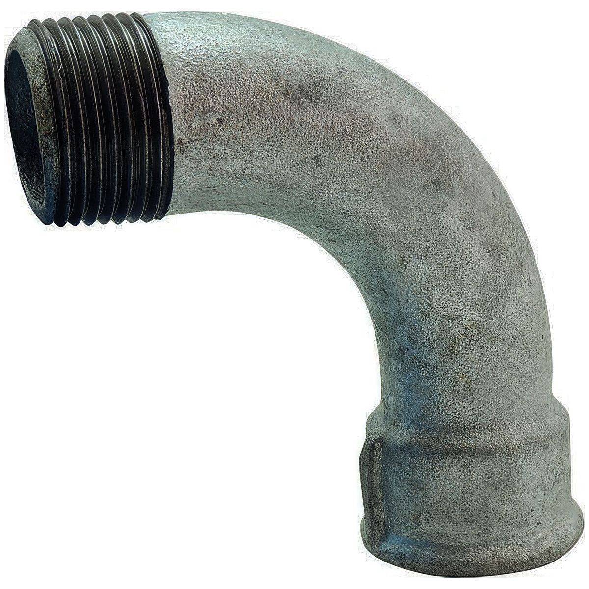 Coude 90° à grand rayon en fonte maléable galvanisée male femelle| Raccord EN 10242 - 3/4'' - Image 1