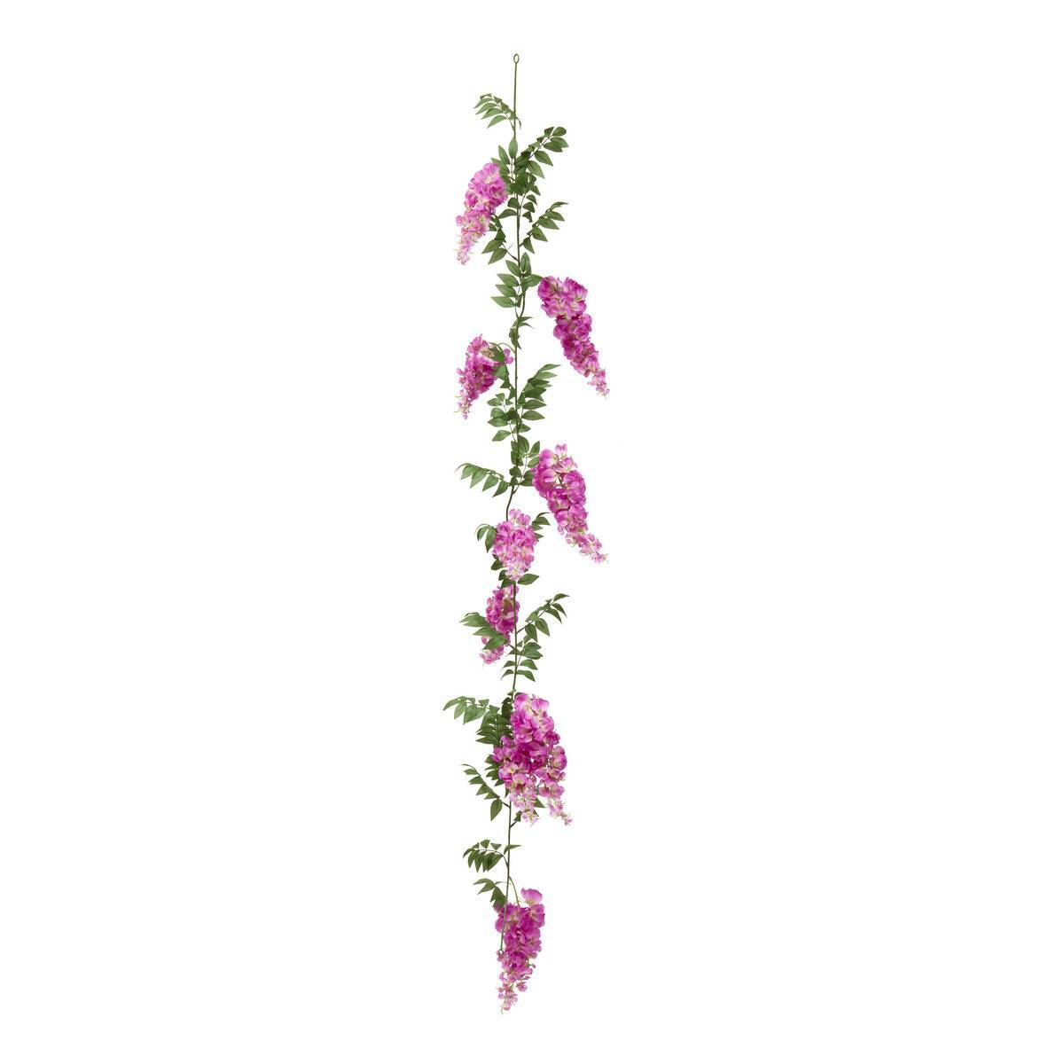 Atmosphera - Guirlande Glycine Artificielle Phoebe L20xP10xH178 cm - Atmosphera Créateur d'intérieur - Image 1