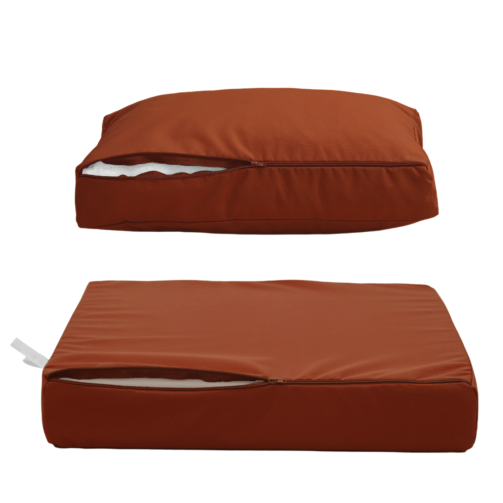 Coussins pour salon de jardin déhoussable 60x60cm Terracotta - Déco arts - Image 7