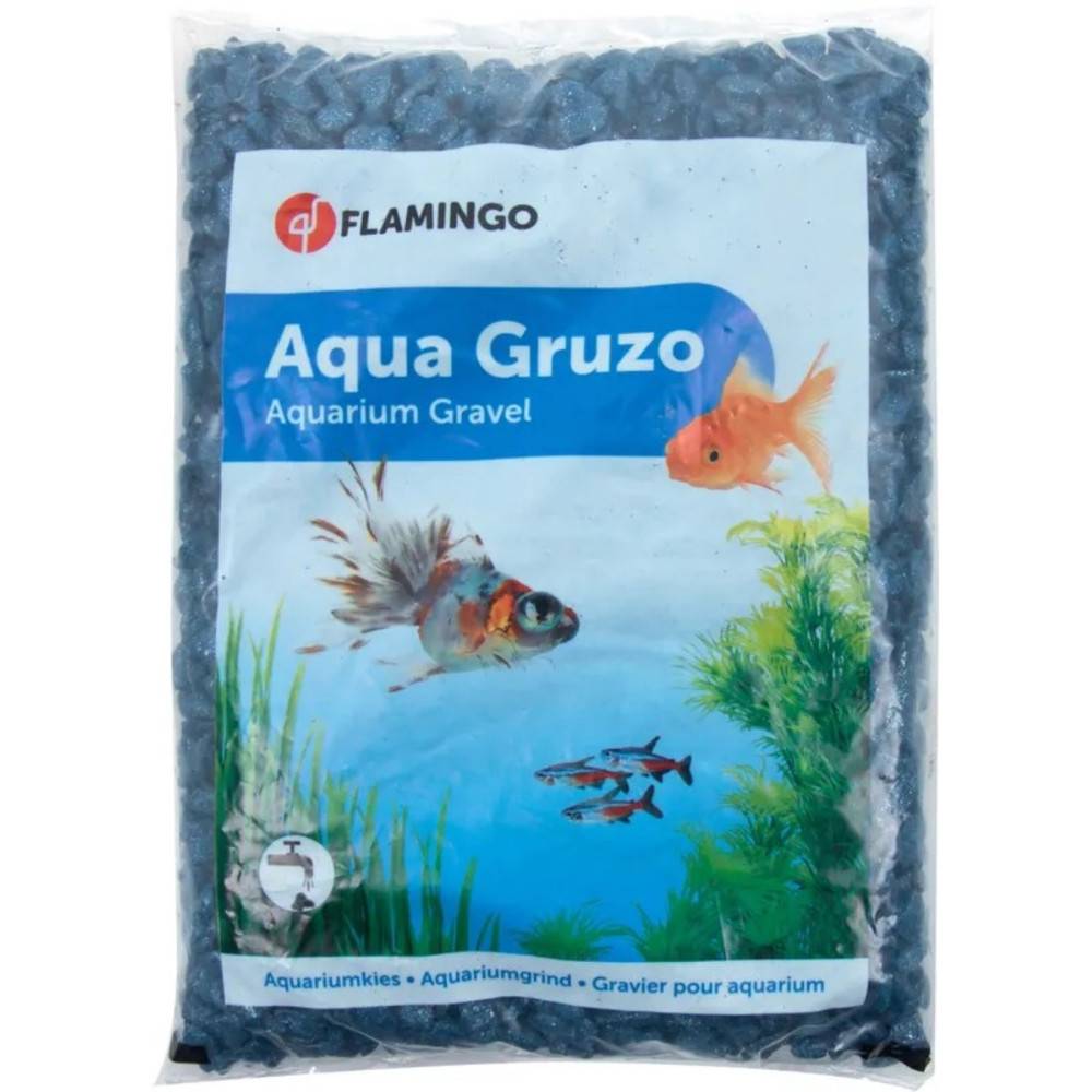 Gravier brillant Néon bleu foncé 1 kg aquarium - Imagen 1