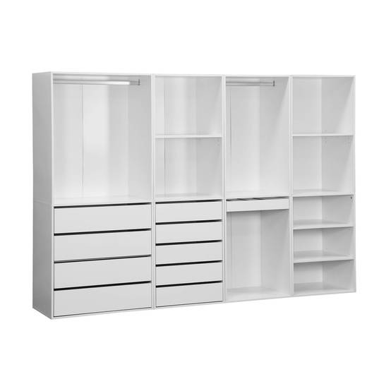 sweeek - Kit dressing modulable 4 éléments blanc – Panneaux stratifiés – Sweek - Image 2
