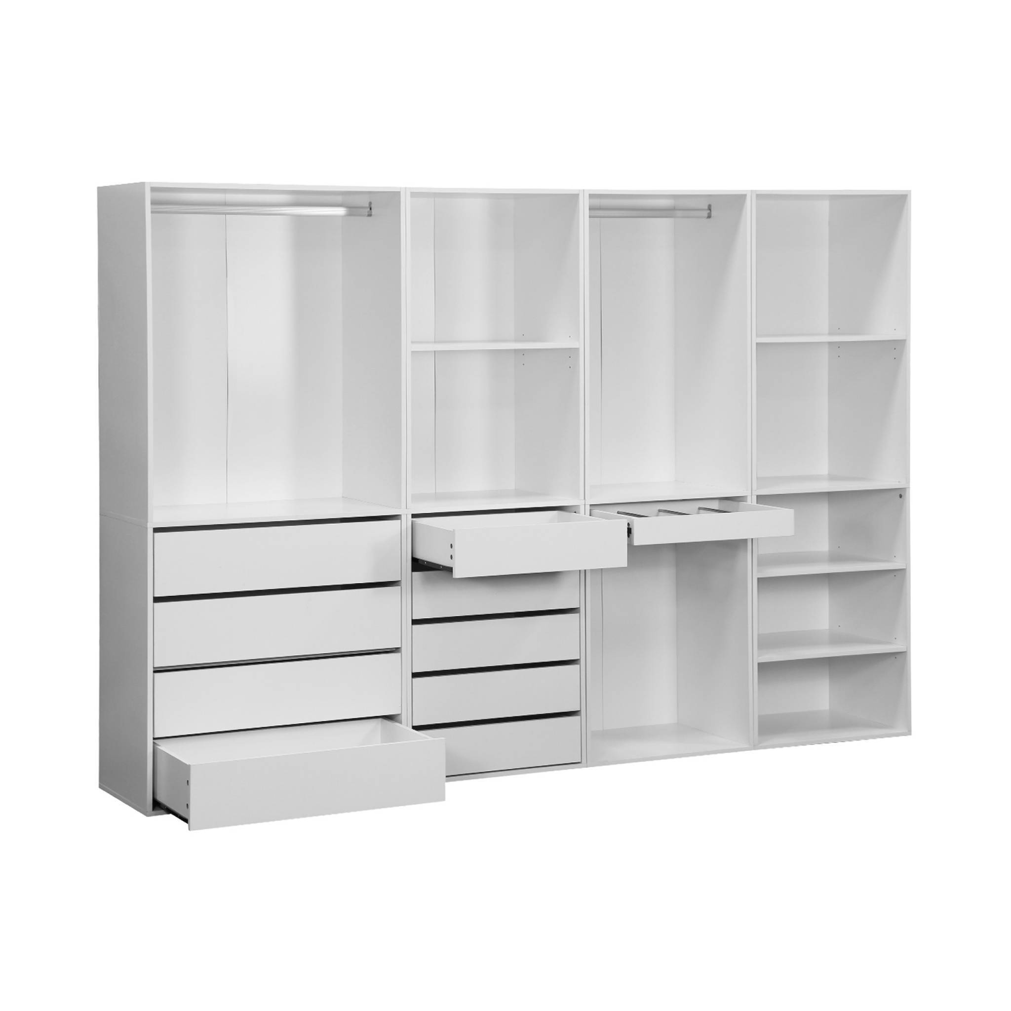 sweeek - Kit dressing modulable 4 éléments blanc – Panneaux stratifiés – Sweek - Image 5