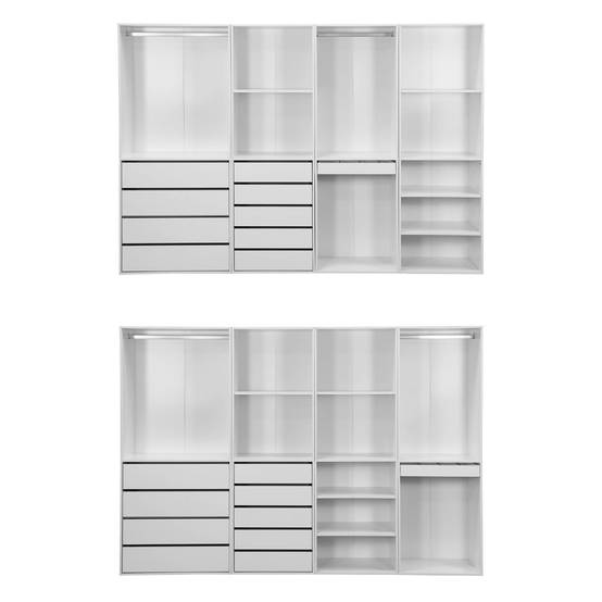 sweeek - Kit dressing modulable 4 éléments blanc – Panneaux stratifiés – Sweek - Image 3