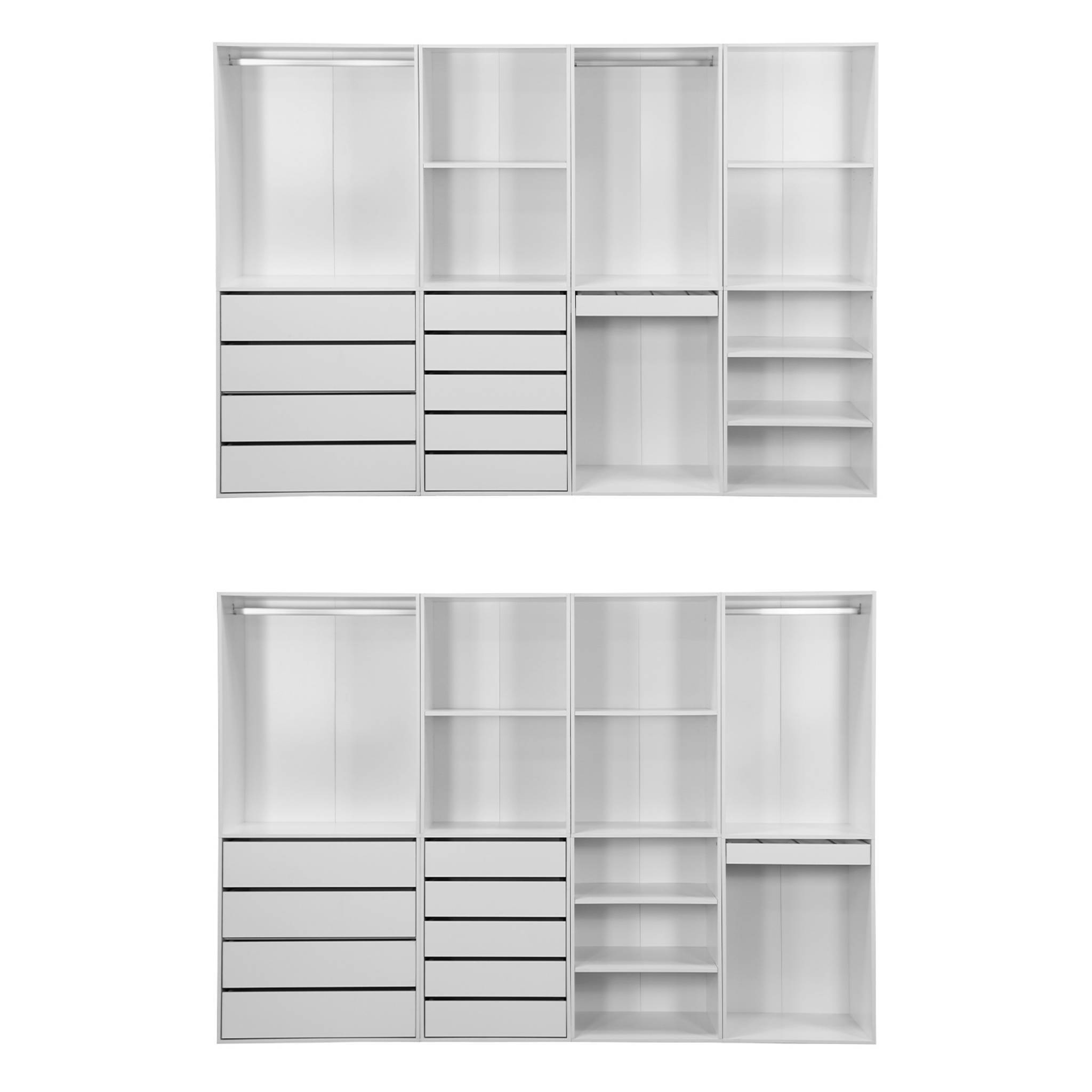 sweeek - Kit dressing modulable 4 éléments blanc – Panneaux stratifiés – Sweek - Image 3