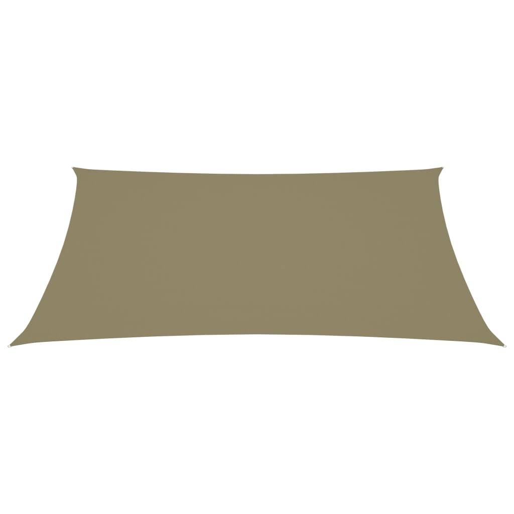 Helloshop26 - Voile toile d'ombrage parasol tissu oxford rectangulaire 3 x 4 m beige - Imagen 2
