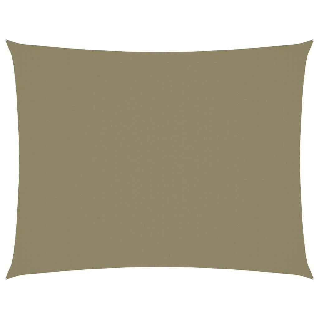Helloshop26 - Voile toile d'ombrage parasol tissu oxford rectangulaire 3 x 4 m beige - Imagen 1