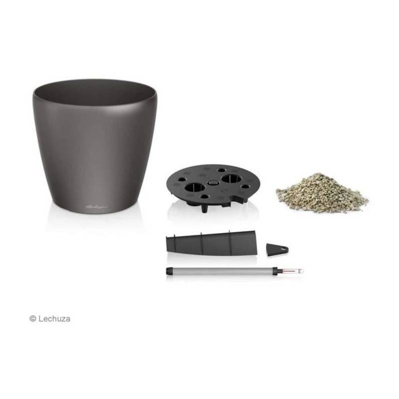 Lechuza - Pot De Fleur Lechuza Classico Premium 60 - Kit Complet, Taupe Brillant - Imagen 2