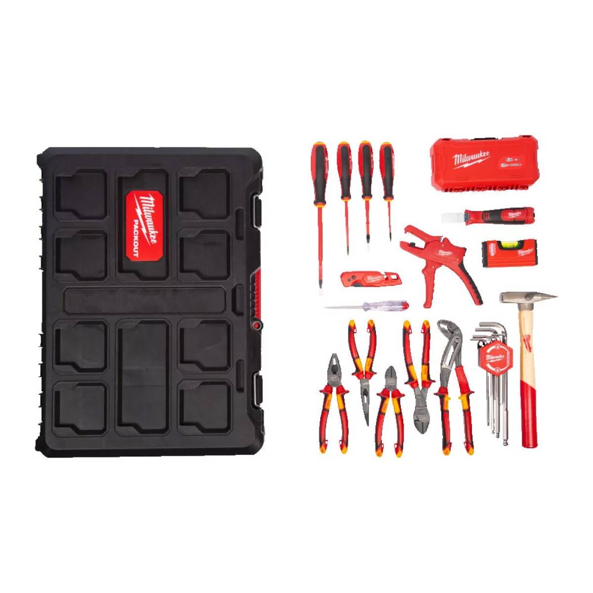 PACKOUT™ Ensemble d'Outils en Coffret - 62 pièces - pour Électriciens - MILWAUKEE - 4932499466 - Image 3