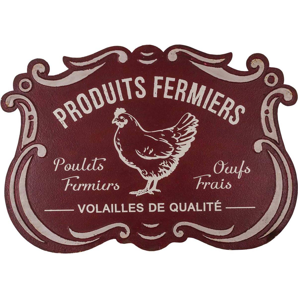Antic Line Creations - Plaque métallique découpée style rétro Produits fermiers Antic Line Créations - Imagen 1