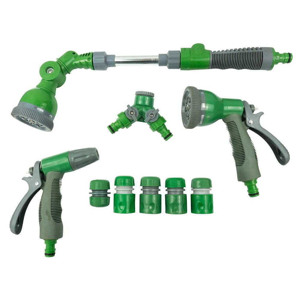 Terre Jardin - Kit d'arrosage avec pistolets, lance et raccordements tuyau 15 mm et 19 mm - Imagen 1