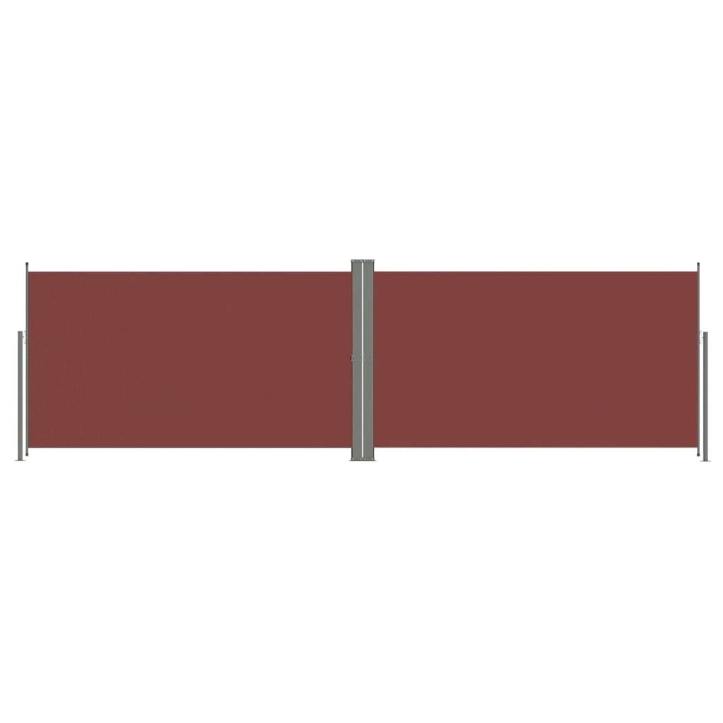 Helloshop26 - Auvent paravent store brise-vue latéral rétractable de patio jardin terrasse balcon protection visuelle écran 160 x 600 cm marron - Imagen 1