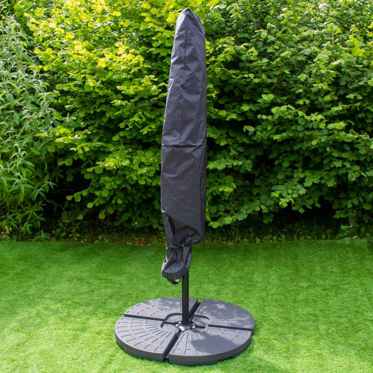 Monstershop - Parasol Vert 3m avec LED's Intégrés avec Base Ronde - Imagen 5