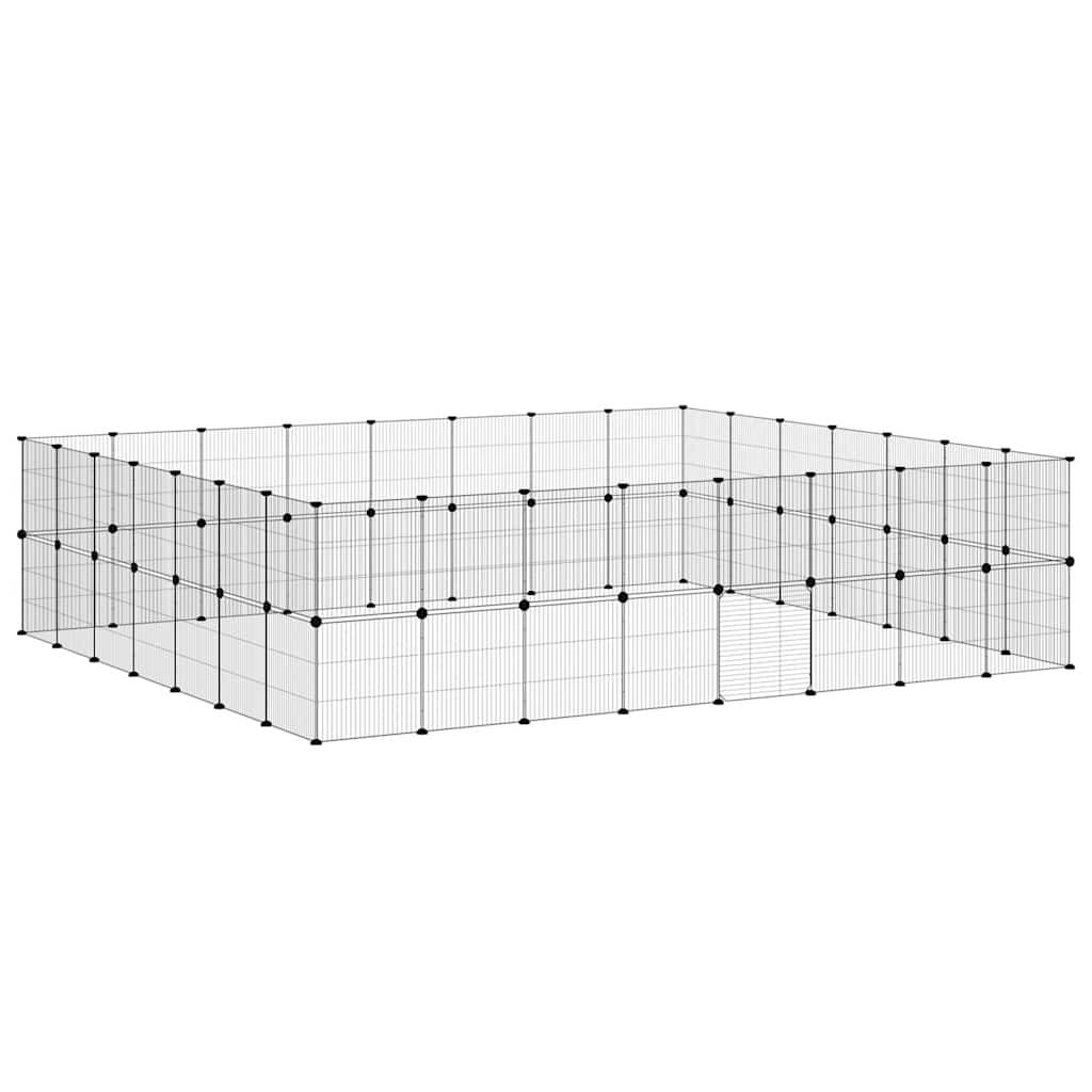 Vidaxl - Cage animaux de compagnie à 60 panneaux et porte Noir 280x245x70 cm vidaXL 3114048 - Imagen 5