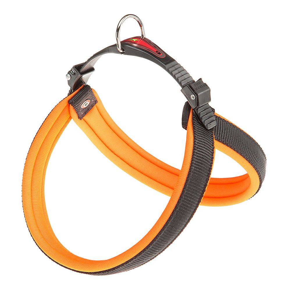 Ferplast - Ferplast Harnais ergonomique pour chiens AGILA FLUO 1, ajustement parfait, fermeture pratique avec lacet, rembourrage souple, A=B 32÷38 cm 15 mm - Imagen 1