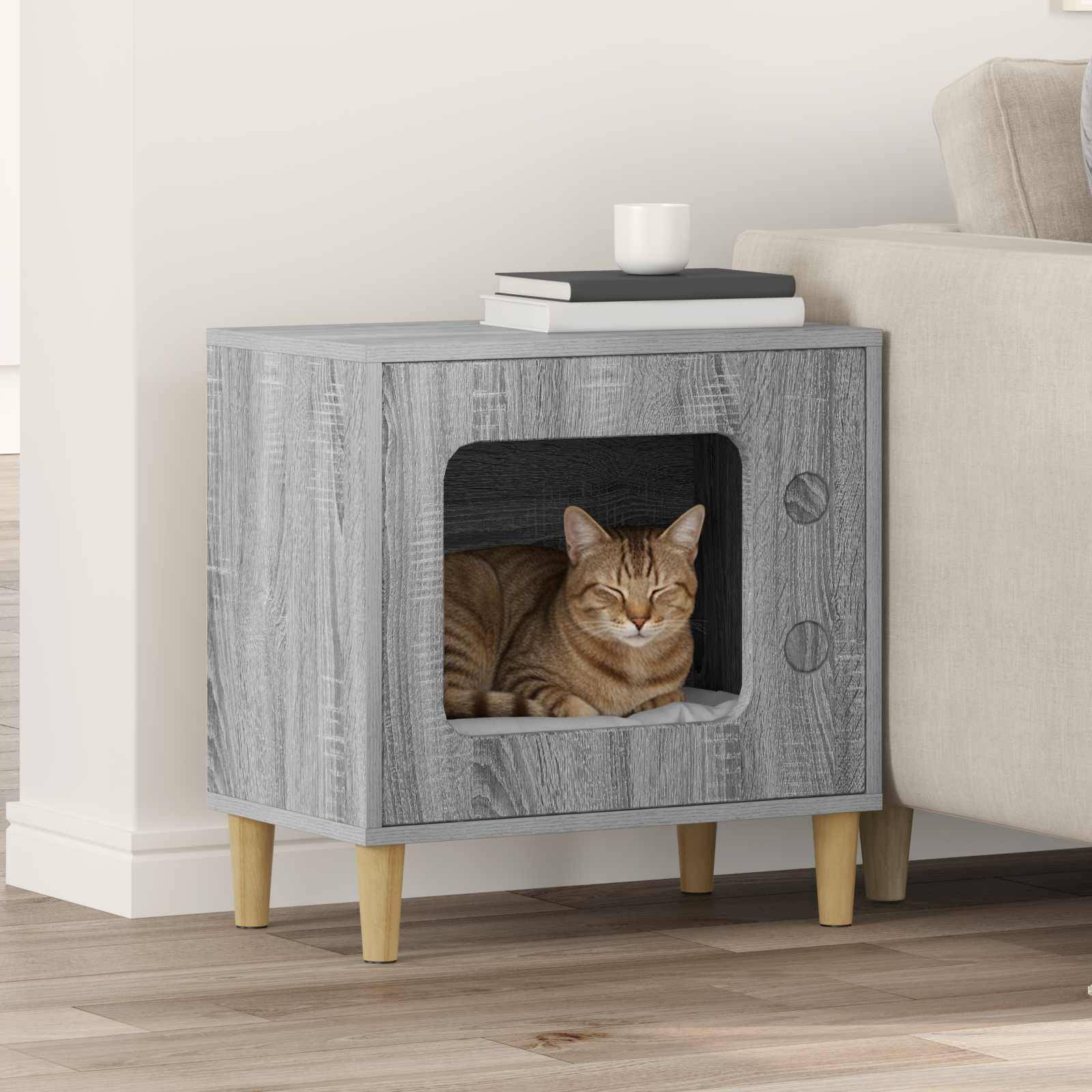 Niche Chat Haute Gris Sonoma Repos 52cm pour Chat Moyen Contemporain - ComfortXL Outdoor Living - Image 1