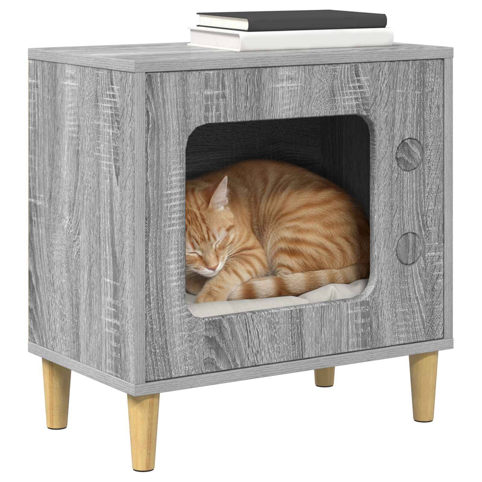 Niche Chat Haute Gris Sonoma Repos 52cm pour Chat Moyen Contemporain - ComfortXL Outdoor Living - Image 3
