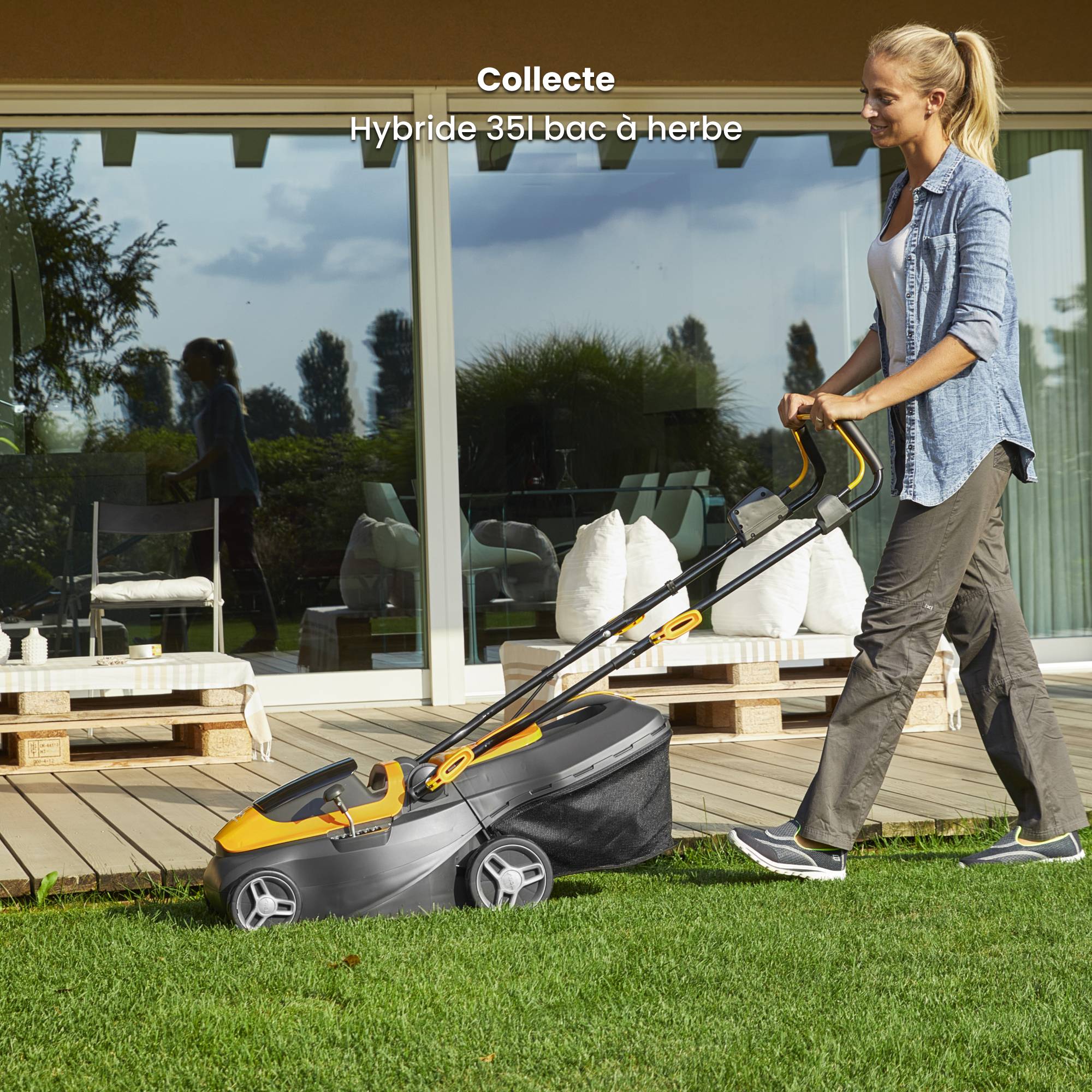 Stiga - Tondeuse Collector 136e Kit, largeur 34 cm, 6 hauteurs, bac 35 L - STIGA - Image 4