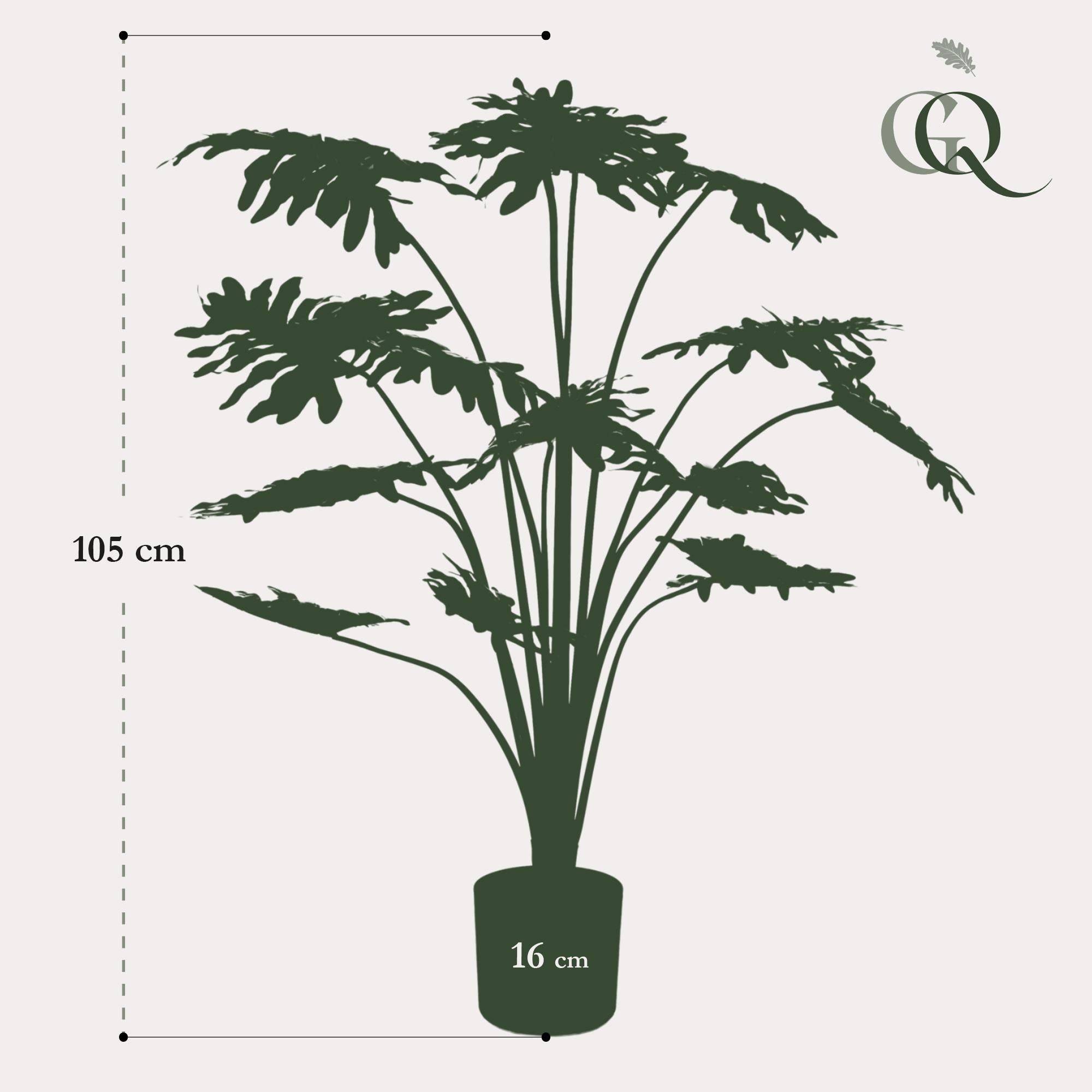 La Green Touch - Philodendron plante artificielle - h105cm, Ø16cm- La Green Touch - Imagen 5