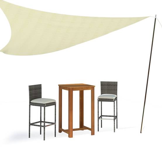 Mât de parasol - accessoire parasol 250 cm Acier galvanisé - MEUBLE PRO - Image 4