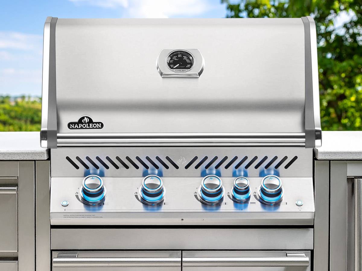 Napoleon - Barbecue à gaz encastrable Prestige Pro 500 inox avec rôtissoire - Napoleon - Imagen 2