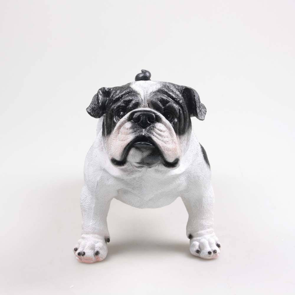 Farmwood Animals - Chien bouledogue debout en résine Bouledogue anglais - Imagen 4