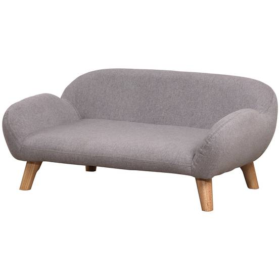ComfortXL - Canapé lit aspect lin pour chien et chat rembourrage confortable 72cm gris clair - ComfortXL Outdoor Living - Image 2