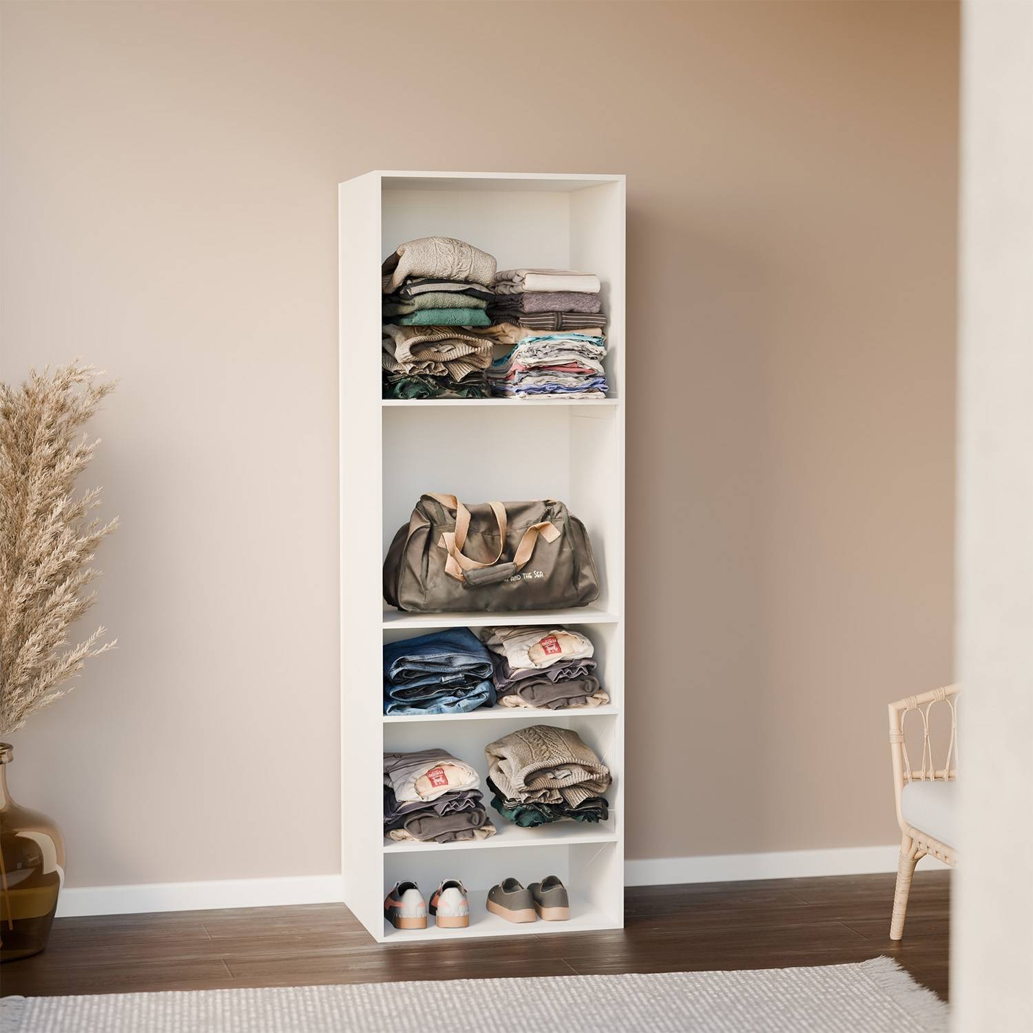 Module dressing penderie blanc