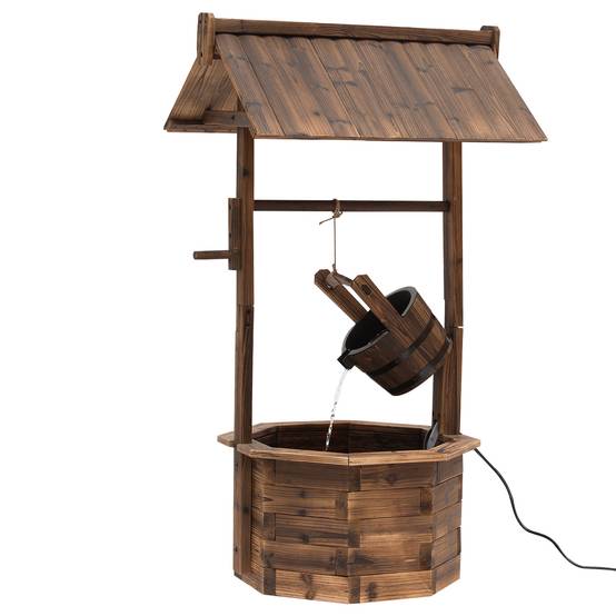 PANGIVO - Fontaine de jardin bois marron 68 x 57 x 118 cm - PANGIVO - Image 1